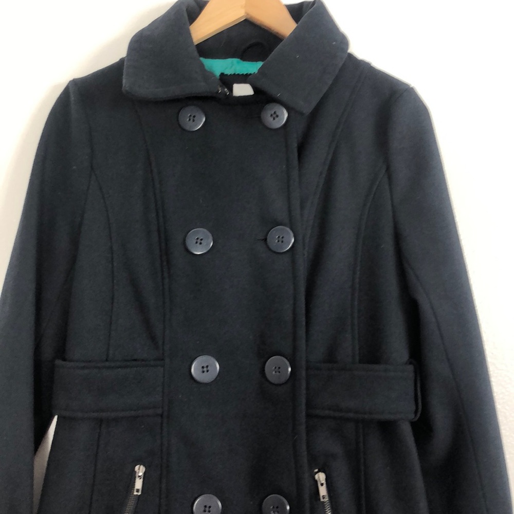 dELiAs Black double button pea coat size medium - Picture 5 of 5